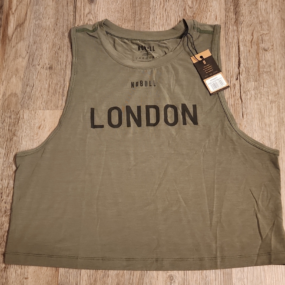 NWT No Bull Crop Muscle Tank